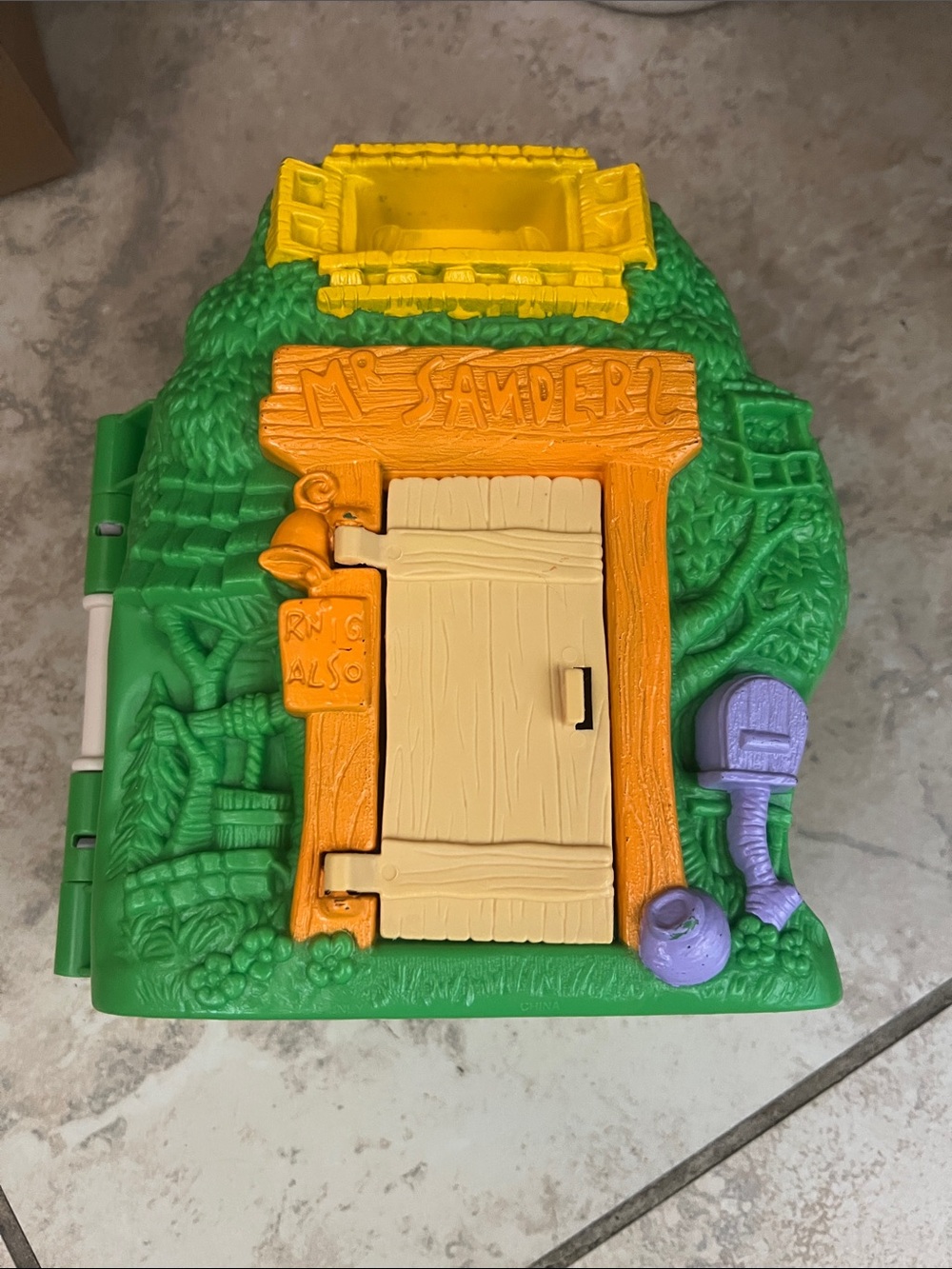 1990s Disney Winnie the Pooh Mr Sanders Owl Tree House Foldable Playset Vintage